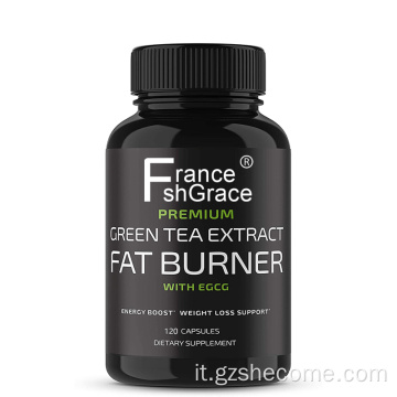 Estratto di tè verde Capsule di bruciatore grasso perdita di peso